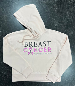 Breast Cancer Cropped Hoodie