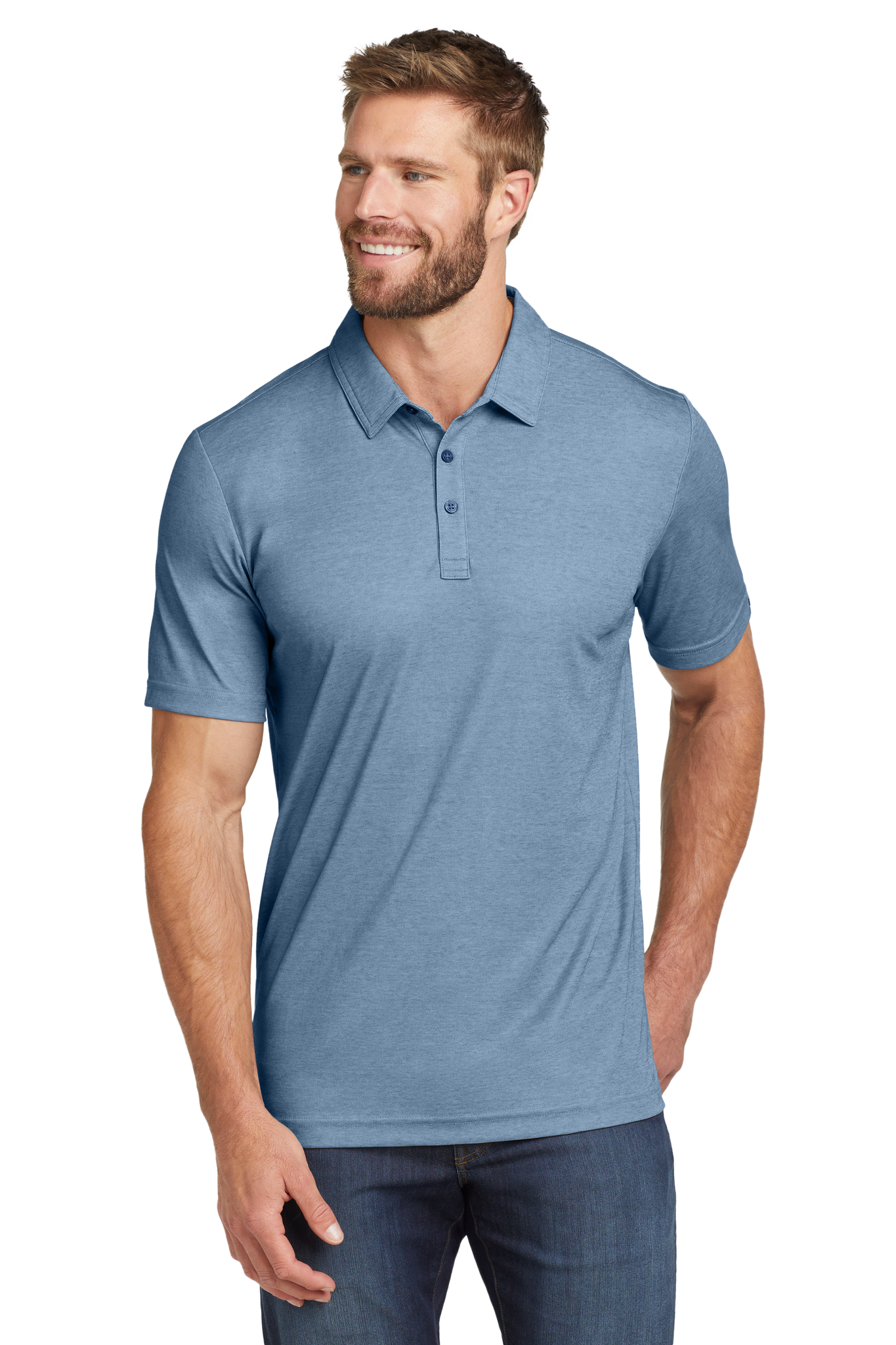 TravisMathew Oceanside Heather Polo