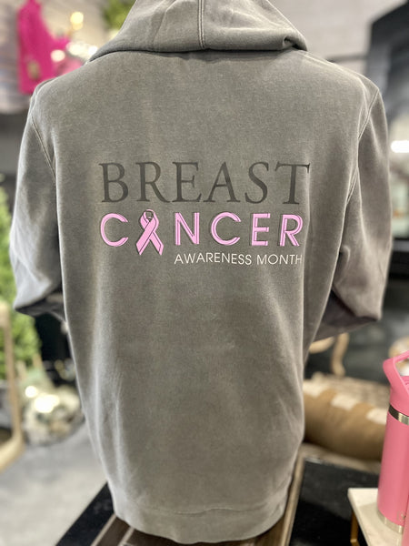 Breast Cancer Awareness  Grey Hoodie OH