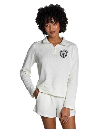 True Course Womens Waffle 1/4 Zip